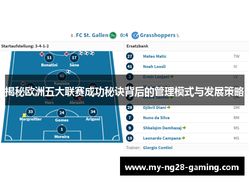 揭秘欧洲五大联赛成功秘诀背后的管理模式与发展策略 揭秘欧洲五大联赛成功秘诀背后的管理模式与发展策略